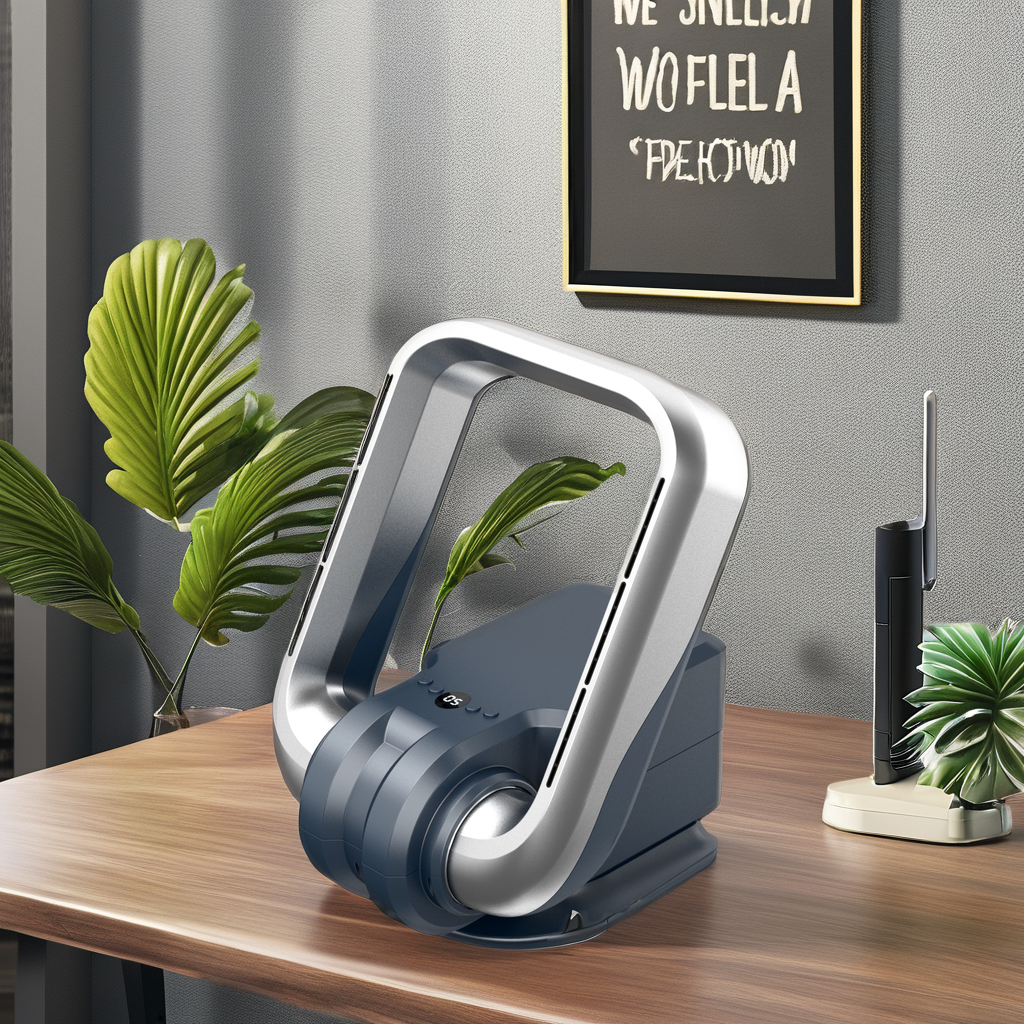 Portable Angel Wall-Mounted Bladeless Fan with Air Cooler & Heater