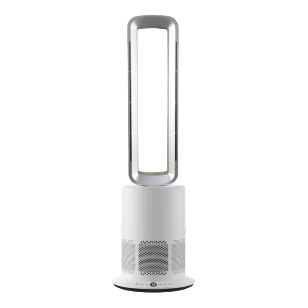 Bladeless Air Cooling Fan & Air Purifier | PTC Heating, HEPA Filter, Wide Oscillation & Sterilizer for Home Use - Image 3